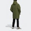 Purchase adidas Originals Long Hooded Down Jacket Olive Green Winter Coat. H58061