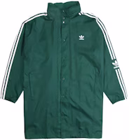 adidas Originals Long WB Packable Hooded Windbreaker Forest Green FL0012 adidas Originals Long WB Packable Hooded Windbreaker Forest Green FL0012