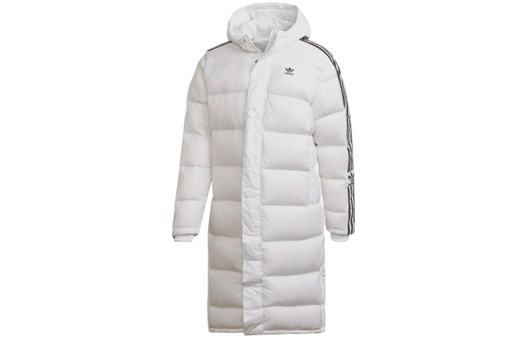 Adidas Originals Long White Down Jacket Winter Hooded Coat FL0008