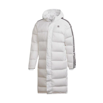 Adidas Originals Long White Down Jacket Winter Hooded Coat FL0008