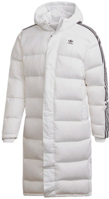 Adidas Originals Long White Down Jacket Winter Hooded Coat FL0008 Order Adidas Originals Long White Down Jacket Winter Hooded Coat FL0008