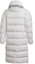 Lookbook Adidas Originals Long White Down Jacket Winter Hooded Coat FL0008