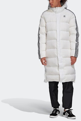 Adidas Originals Long White Down Jacket Winter Hooded Coat FL0008 Shop Adidas Originals Long White Down Jacket Winter Hooded Coat FL0008