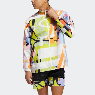 아디다스 오리지널스 러브 유나이트 그래피티 레트로 트랙 자켓 유니섹스 플로럴 디자인 H43971 Lookbook 아디다스 오리지널스 러브 유나이트 그래피티 레트로 트랙 자켓 유니섹스 플로럴 디자인 H43971