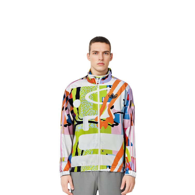 Details for 아디다스 오리지널스 러브 유나이트 그래피티 레트로 트랙 자켓 유니섹스 플로럴 디자인 H43971