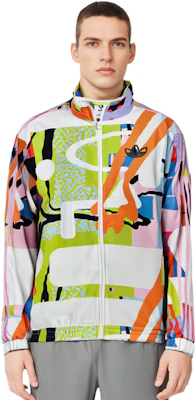 아디다스 오리지널스 러브 유나이트 그래피티 레트로 트랙 자켓 유니섹스 플로럴 디자인 H43971 Details for 아디다스 오리지널스 러브 유나이트 그래피티 레트로 트랙 자켓 유니섹스 플로럴 디자인 H43971