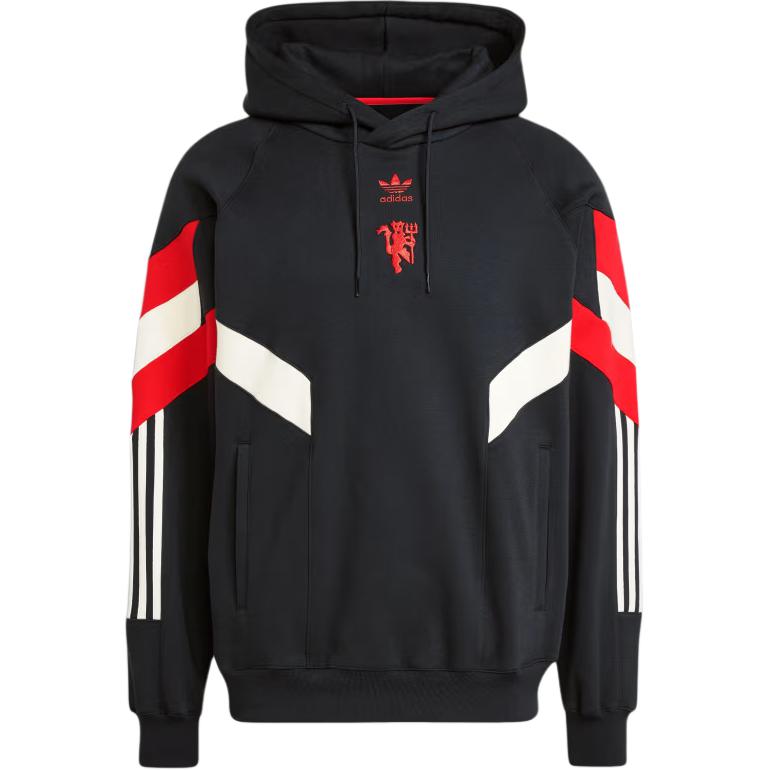 Order adidas Originals 曼聯黑色足球運動衫 寬鬆版型 IS6521