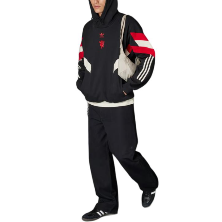 Purchase adidas Originals 曼聯黑色足球運動衫 寬鬆版型 IS6521