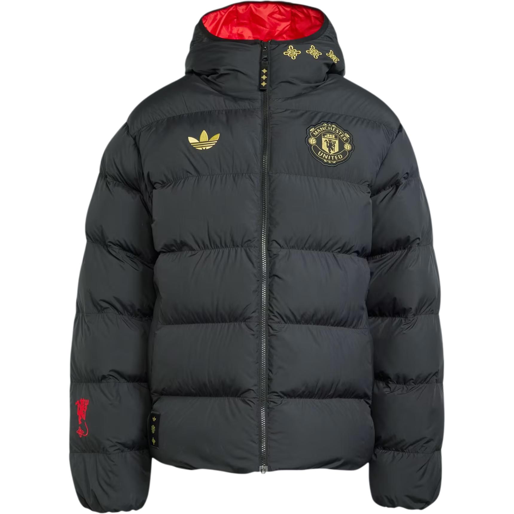 adidas Originals Manchester United CNY Padded Jacket - Loose Fit Football Style JM5567