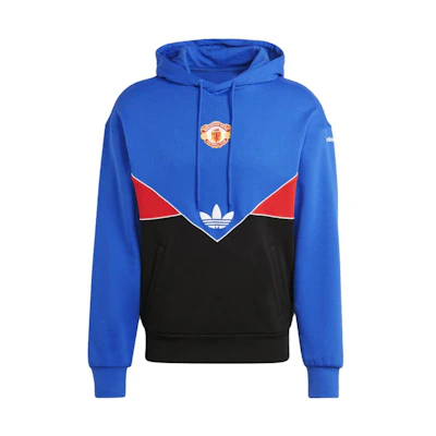 adidas Originals Manchester United OG Hoodie Navy Colorblock Sweatshirt IP5545