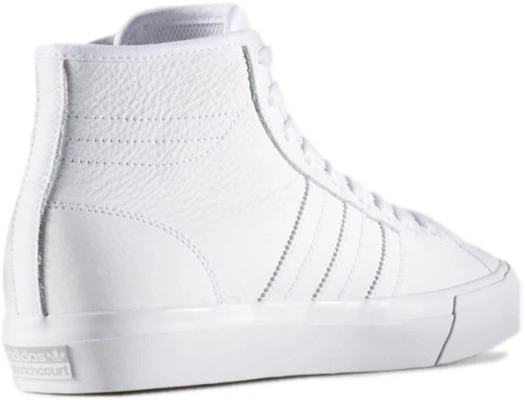 adidas originals Matchcourt 高筒Rx 舒適耐磨滑板鞋 白 Shop adidas originals Matchcourt 高筒Rx 舒適耐磨滑板鞋 白