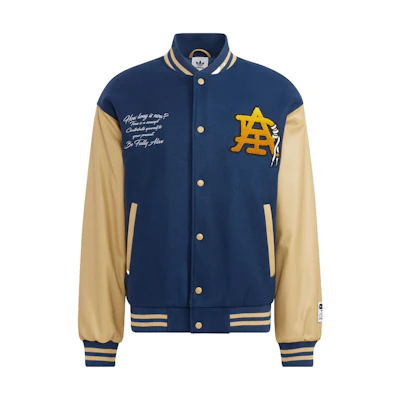 adidas Originals Mc Varsity Jacket Blue Retro Collegiate Letterman Style HZ7092