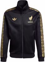 Order adidas Originals 墨西哥金色修身運動夾克外套 黑色 JE5335