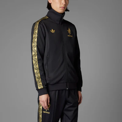 adidas Originals Mexico Gold Jaket Track Top Slim Fit Hitam JE5335 Shop adidas Originals Mexico Gold Jaket Track Top Slim Fit Hitam JE5335