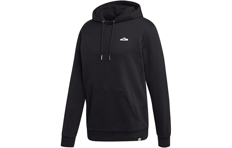 adidas Originals MINI EMB Hoody Black Pullover Long Sleeve Hoodie FK9979