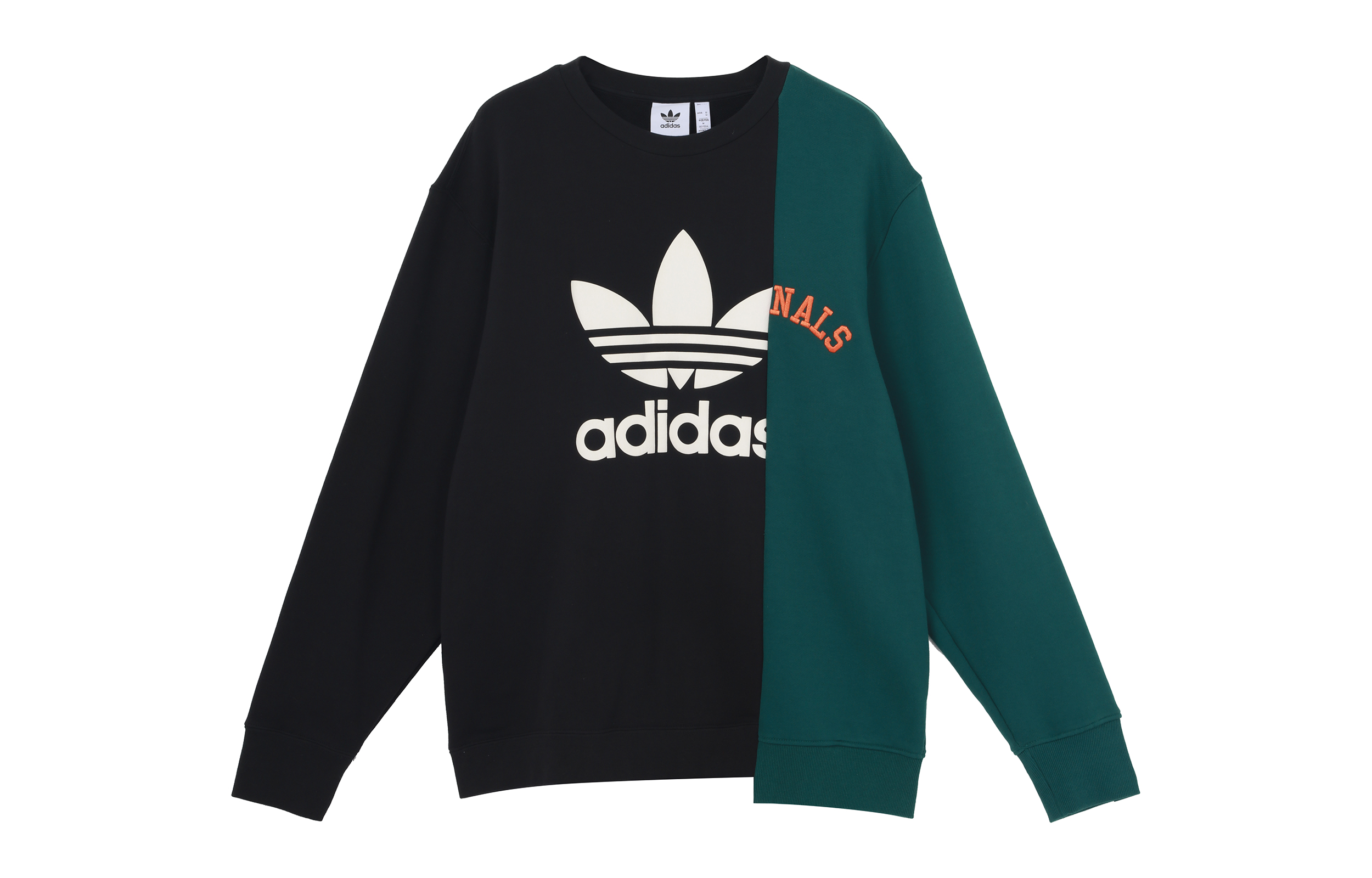 Order adidas Originals 現代復古徽標黑色男款圓領套頭衫 HC0379