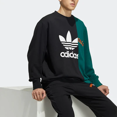 adidas Originals 現代復古徽標黑色男款圓領套頭衫 HC0379 Details for adidas Originals 現代復古徽標黑色男款圓領套頭衫 HC0379