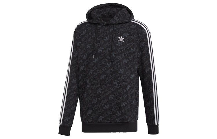 adidas Originals Mono Hoodie Black Pullover Sweatshirt ED7049