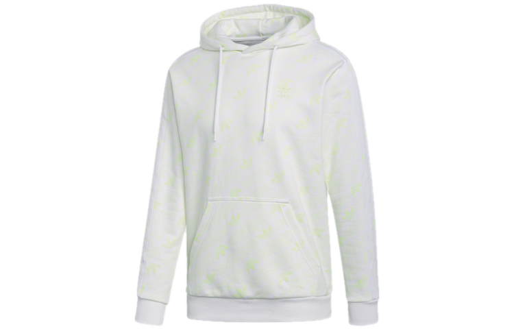 adidas Originals Mono Hoodie White Pullover for Men ED7050