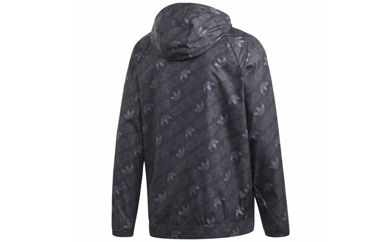 Lookbook adidas Originals 黑色單色風衣連帽運動外套 ED7047