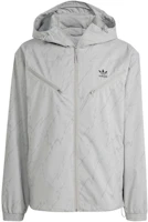 adidas Originals Montreal Print Windbreaker Jacket Solid Gray IS2811 adidas Originals Montreal Print Windbreaker Jacket Solid Gray IS2811
