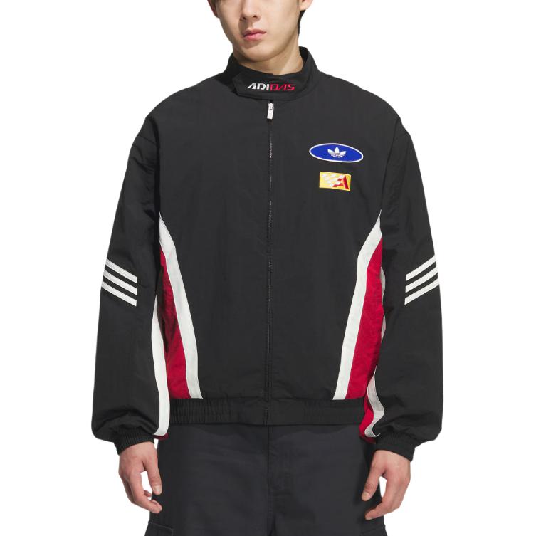 Lookbook 阿迪达斯原创摩托夹克宽松舒适时尚运动外套 KH1201