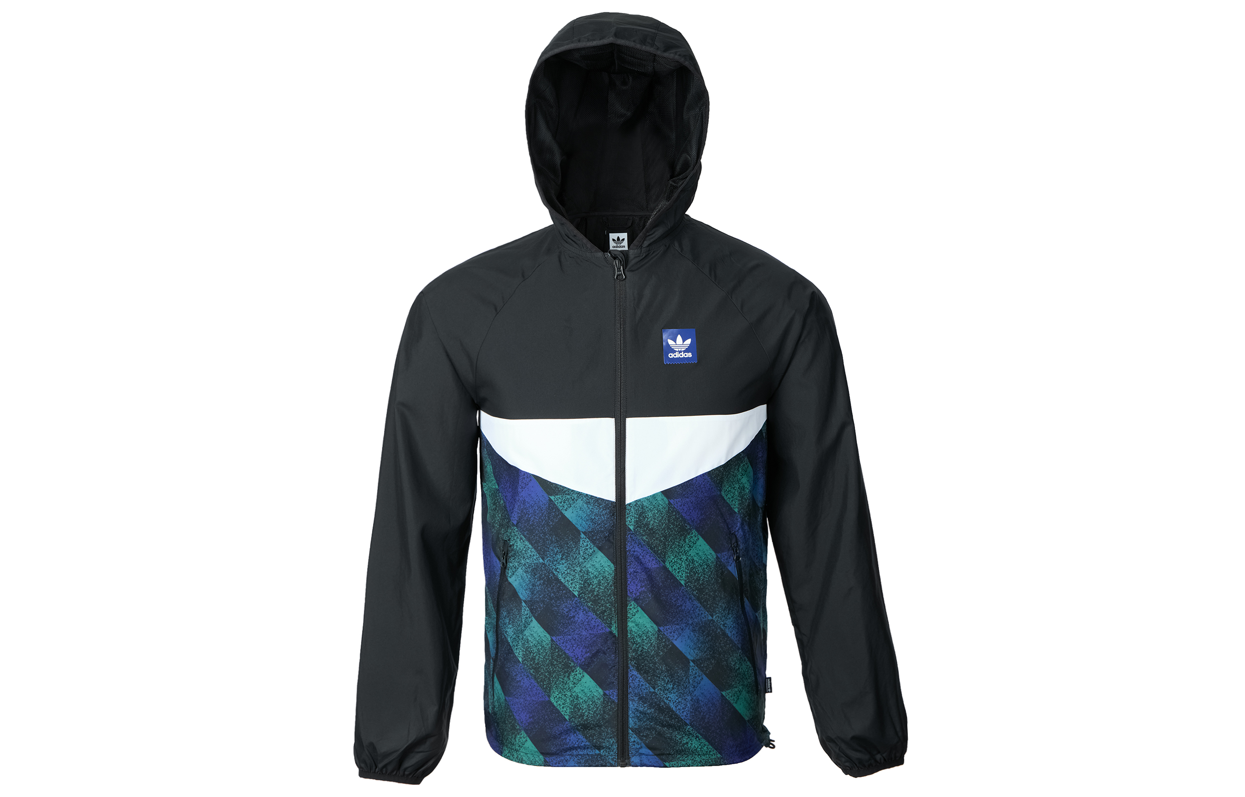 adidas Originals Multicolor Hooded Zip Casual Sport Jacket DU8380