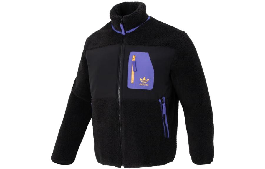 adidas Originals Multicolor Loose Fit Sports Jacket with Pockets Black Men IN0993