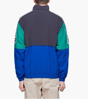 Adidas Originals 男款復古多彩風衣外套 藍/黑 EC7329 Purchase Adidas Originals 男款復古多彩風衣外套 藍/黑 EC7329