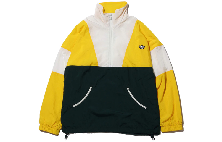 adidas Originals Multicolor Trefoil Half-Zip Track Jacket Yellow FM2202