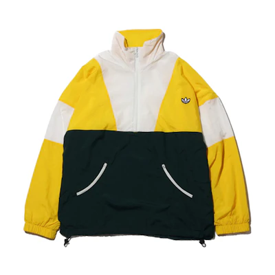 adidas Originals Multicolor Trefoil Half-Zip Track Jacket Yellow FM2202