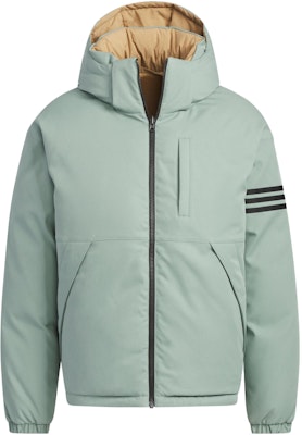 adidas Originals NEU 男/女可翻轉羽絨外套 銀灰綠色帶帽外套 IR7254 Buy adidas Originals NEU 男/女可翻轉羽絨外套 銀灰綠色帶帽外套 IR7254