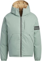 adidas Originals NEU 男/女可翻轉羽絨外套 銀灰綠色帶帽外套 IR7254 Order adidas Originals NEU 男/女可翻轉羽絨外套 銀灰綠色帶帽外套 IR7254