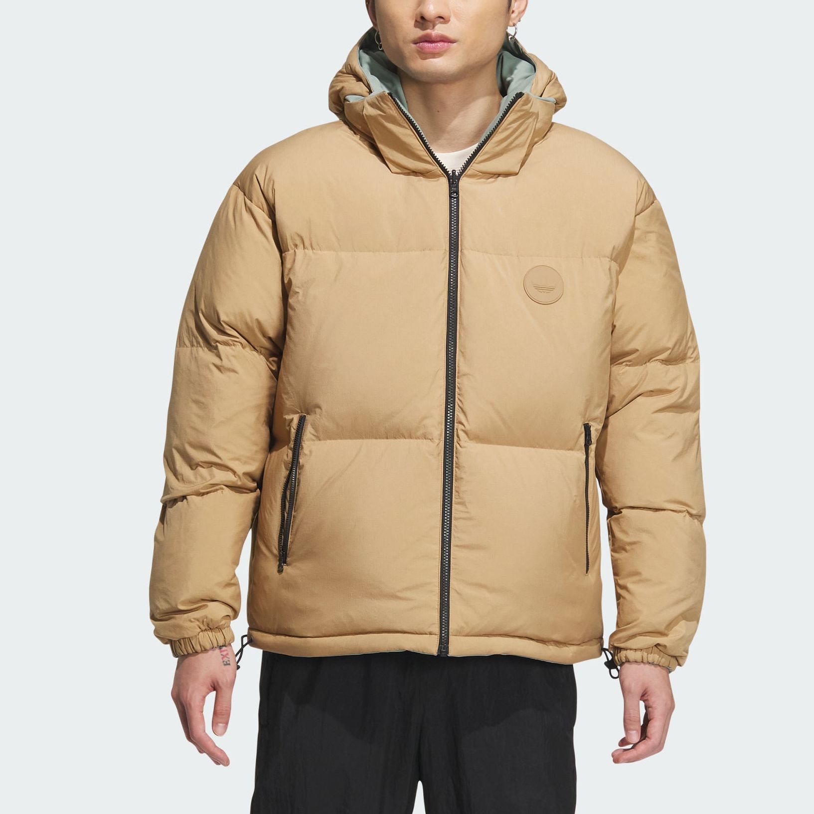 Purchase adidas Originals NEU 男/女可翻轉羽絨外套 銀灰綠色帶帽外套 IR7254