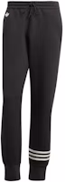 adidas Originals Neuclassics Track Pants Black Striped Knit Mid-Rise Drawstring IW0973 adidas Originals Neuclassics Track Pants Black Striped Knit Mid-Rise Drawstring IW0973