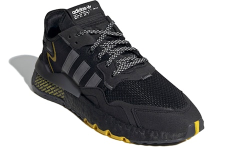 adidas originals Nite Jogger 復古時尚 低筒運動休閒鞋 男女同款 黑灰黃 Lookbook adidas originals Nite Jogger 復古時尚 低筒運動休閒鞋 男女同款 黑灰黃