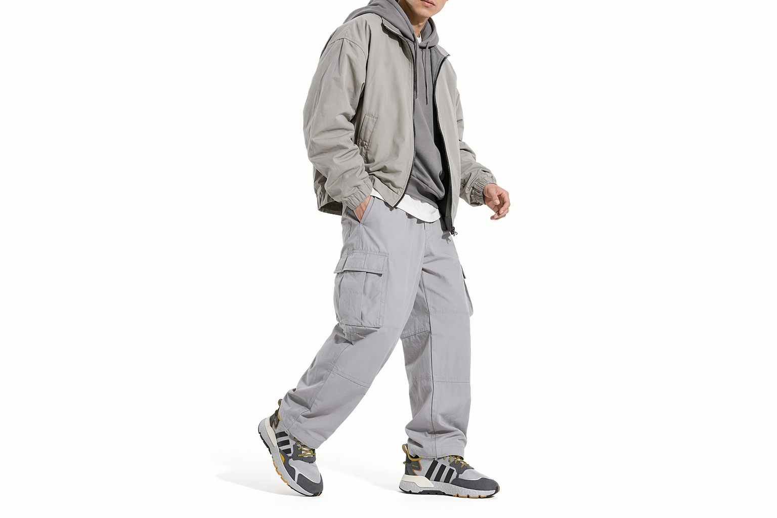 Order adidas originals Nite Jogger 減震防滑耐磨 低筒 運動休閒鞋 男女同款 灰