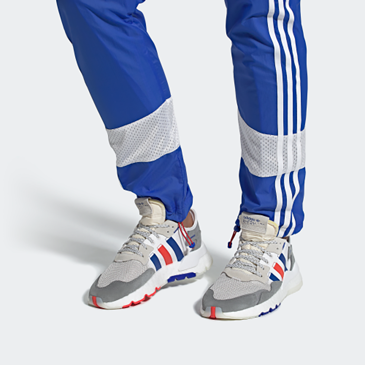 adidas Nite Jogger Cloud White/Power Blue/Bright Red EG2861 Nicesnk