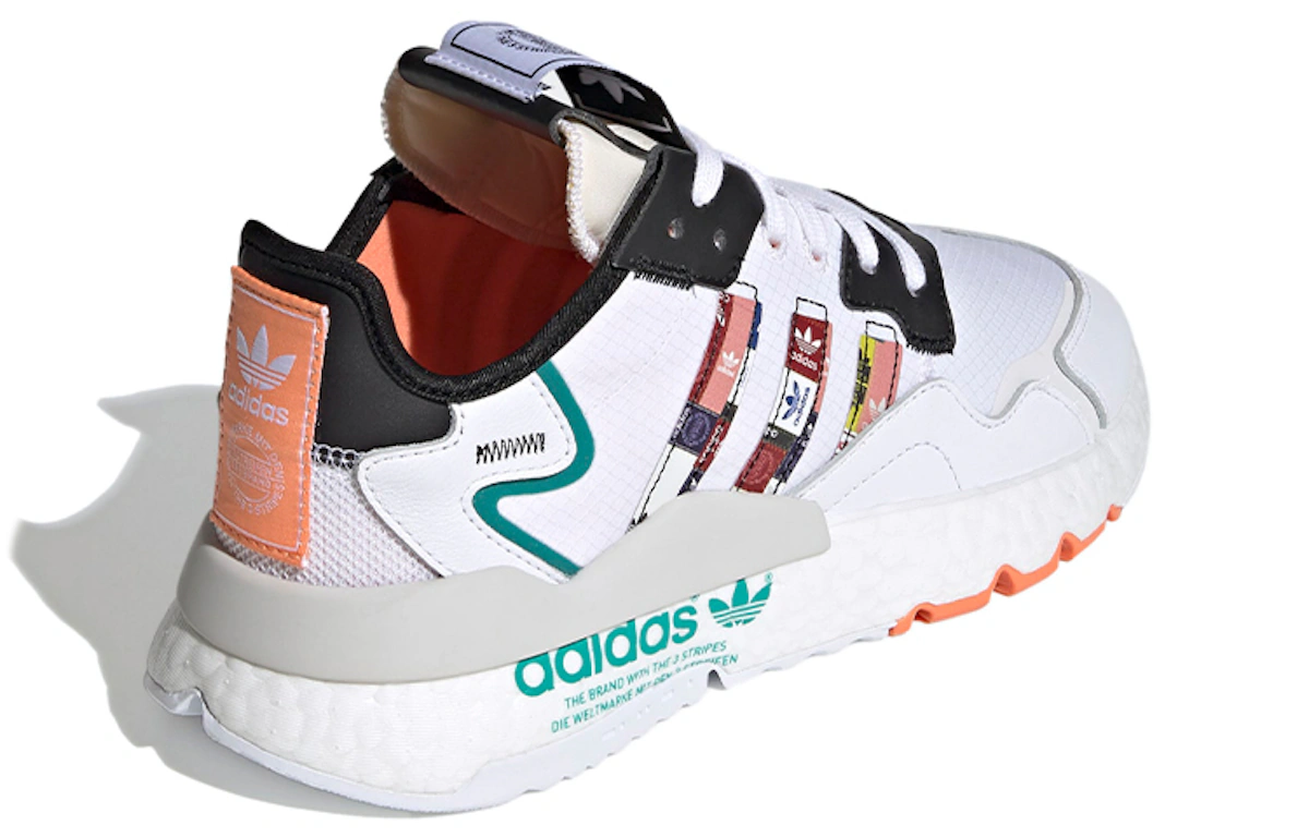adidas originals Nite Jogger Boost 'Grey Black Green' FX3811