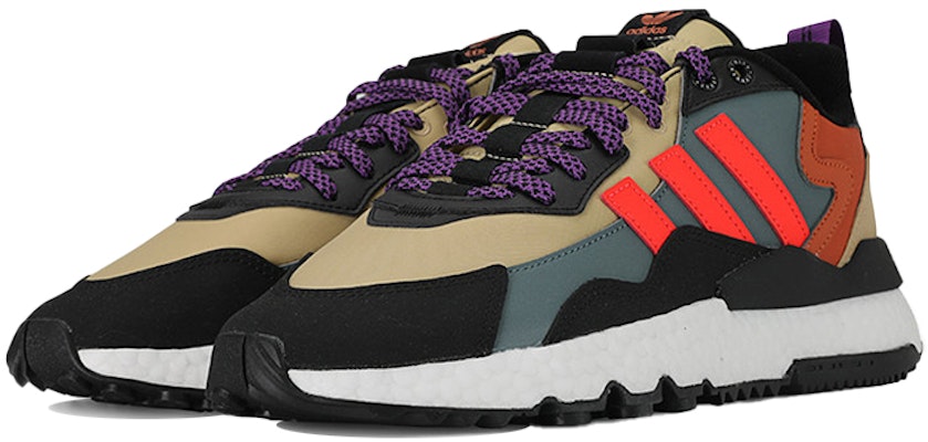 阿迪达斯三叶草 Nite Jogger 橙色/黑色/紫色 FZ3664 Lookbook 阿迪达斯三叶草 Nite Jogger 橙色/黑色/紫色 FZ3664