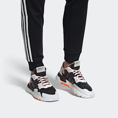 adidas originals Nite Jogger 'Cloud White/Core Black/Solar Orange' FU6842