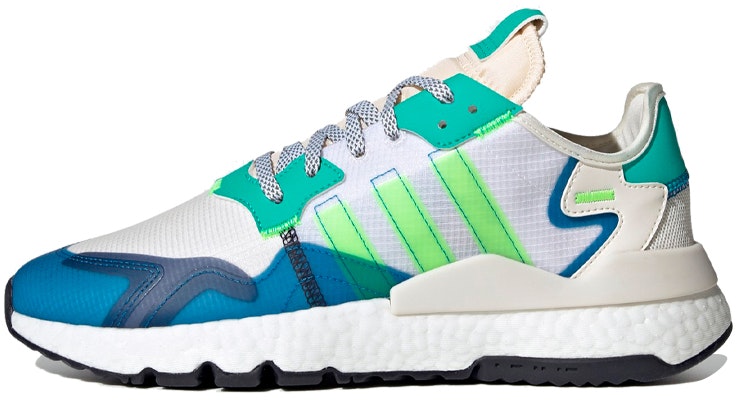 adidas originals Nite Jogger 防滑低筒運動休閒鞋 男女款 白綠藍 Buy adidas originals Nite Jogger 防滑低筒運動休閒鞋 男女款 白綠藍