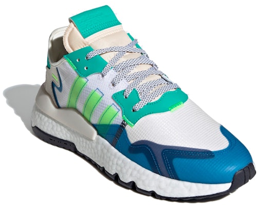 adidas originals Nite Jogger 防滑低筒運動休閒鞋 男女款 白綠藍 Lookbook adidas originals Nite Jogger 防滑低筒運動休閒鞋 男女款 白綠藍