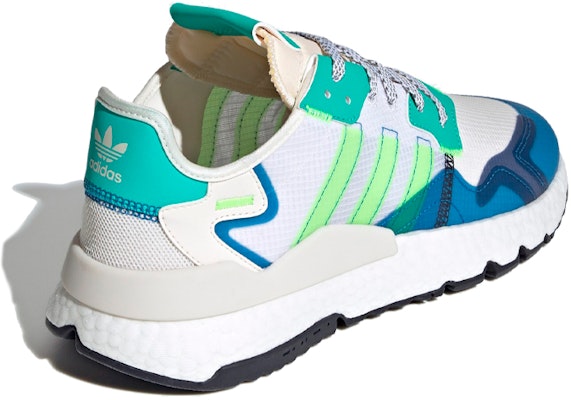 adidas originals Nite Jogger 防滑低筒運動休閒鞋 男女款 白綠藍 Shop adidas originals Nite Jogger 防滑低筒運動休閒鞋 男女款 白綠藍