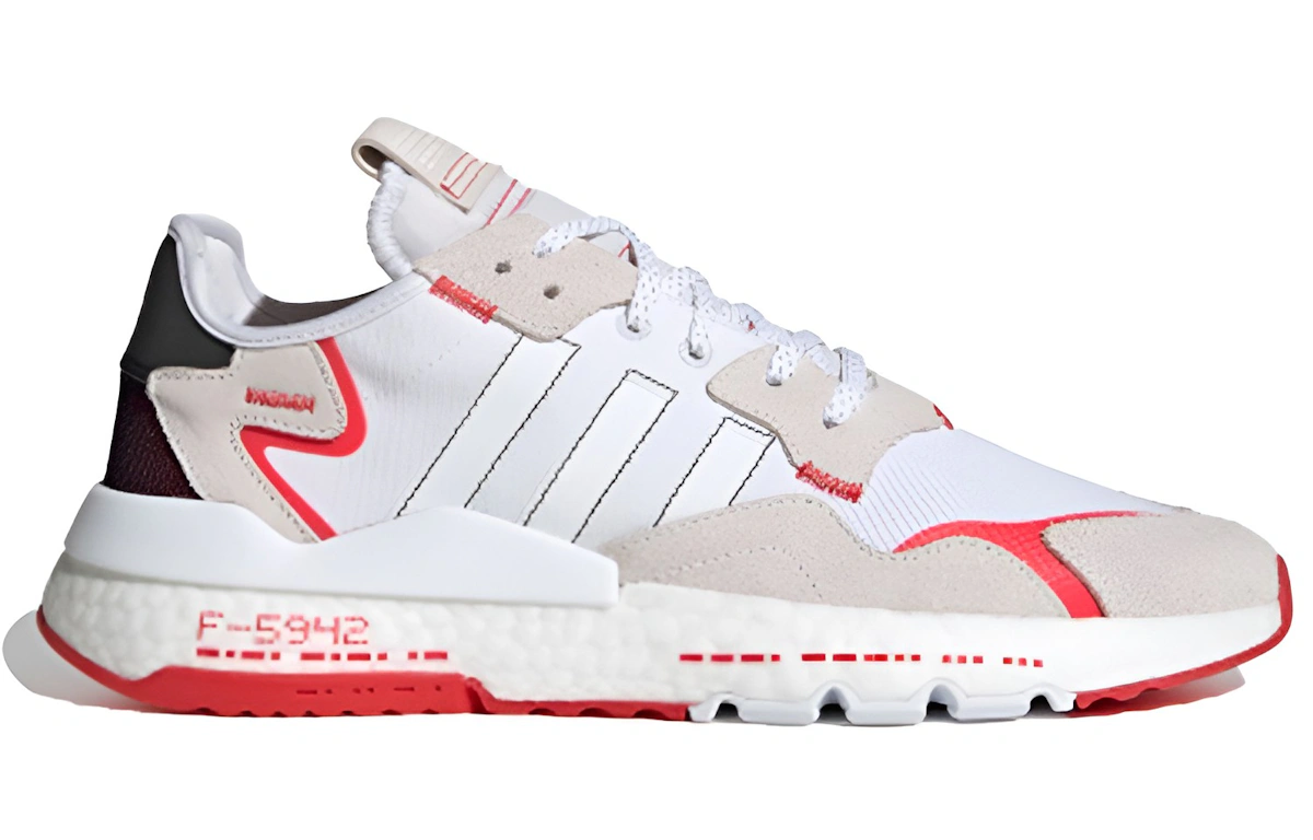 adidas originals Nite Jogger 'White Black Grey Red' H03248