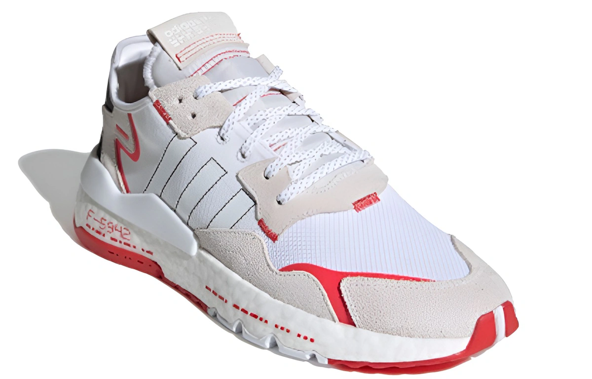 adidas originals Nite Jogger 'White Black Grey Red' H03248
