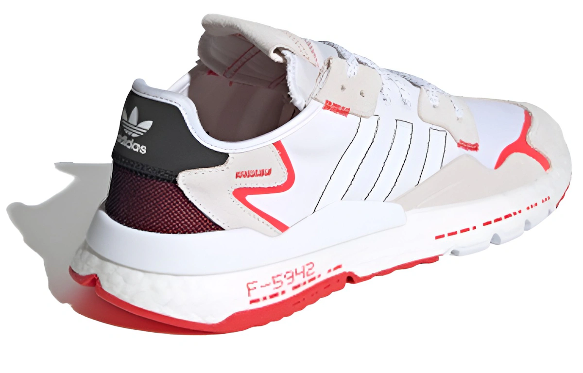 adidas originals Nite Jogger 'White Black Grey Red' H03248