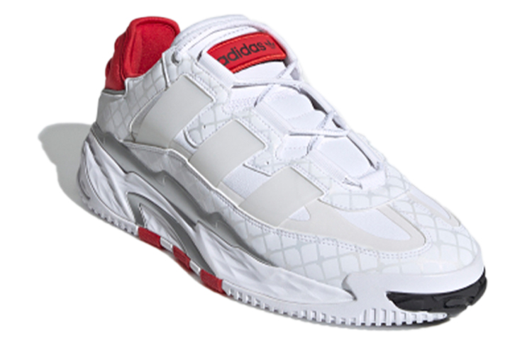 Lookbook 아디다스 오리지널스 나이트볼 '화이트 레드' ️ H67539