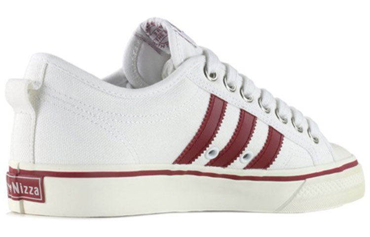 Lookbook adidas originals NIZZA 復古休閒 滑板鞋 男女同款 白紅色