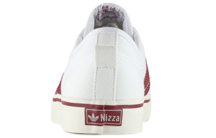 Shop adidas originals NIZZA 復古休閒 滑板鞋 男女同款 白紅色
